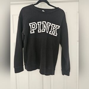 Pink Size Med Black Sweatshirt